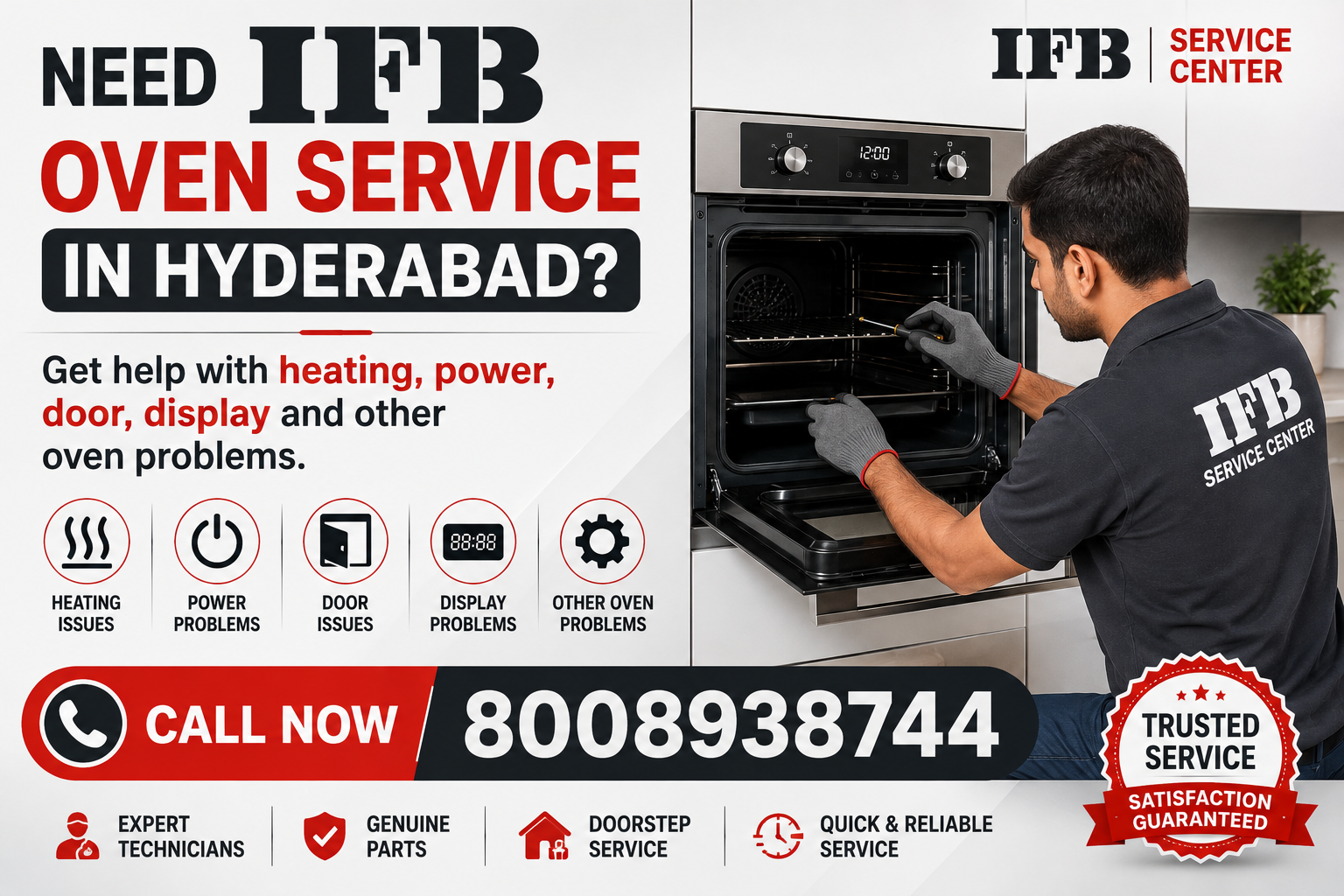 IFB Oven Service Center Hyderabad – Oven Repair for Heating, Power, Door and Display Problems
