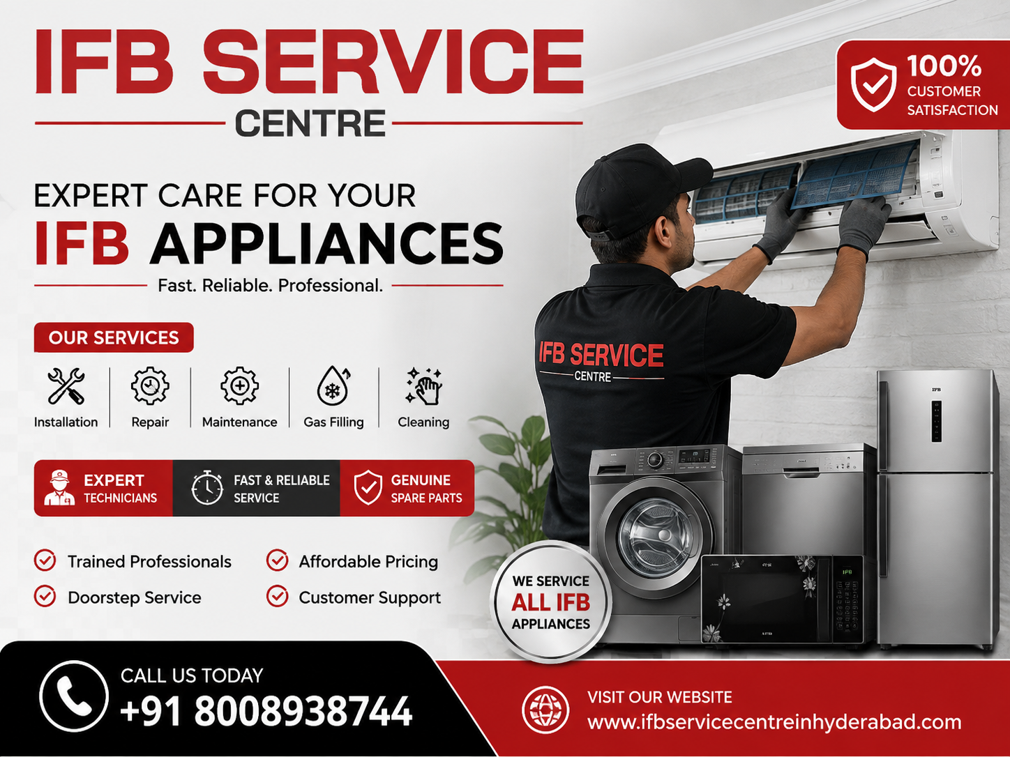 IFB AC Service Center Near Me with expert technicians for AC installation and repair.